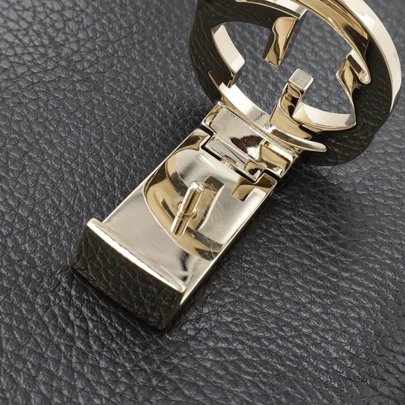 GUCCI Interlocking G Handbag Chain Shoulder Bag Black 510302 - Picture 8 of 10